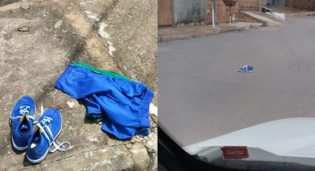 Alunos de escola em VG descartam tênis e uniforme fornecidos pelo Governo de MT