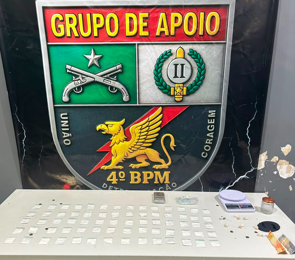 PM prende traficante com 77 porções de cocaína em Várzea Grande