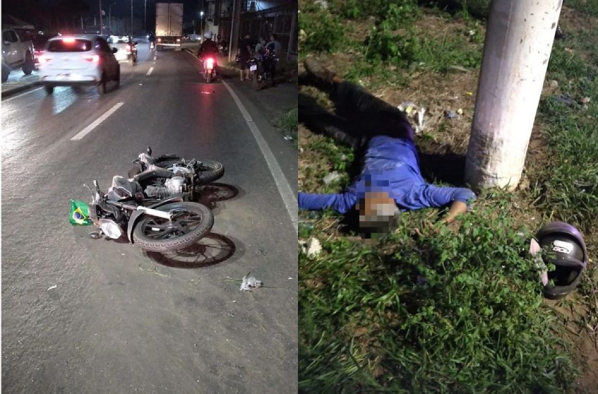Motociclista que bateu em poste em VG não resiste aos ferimentos e morre